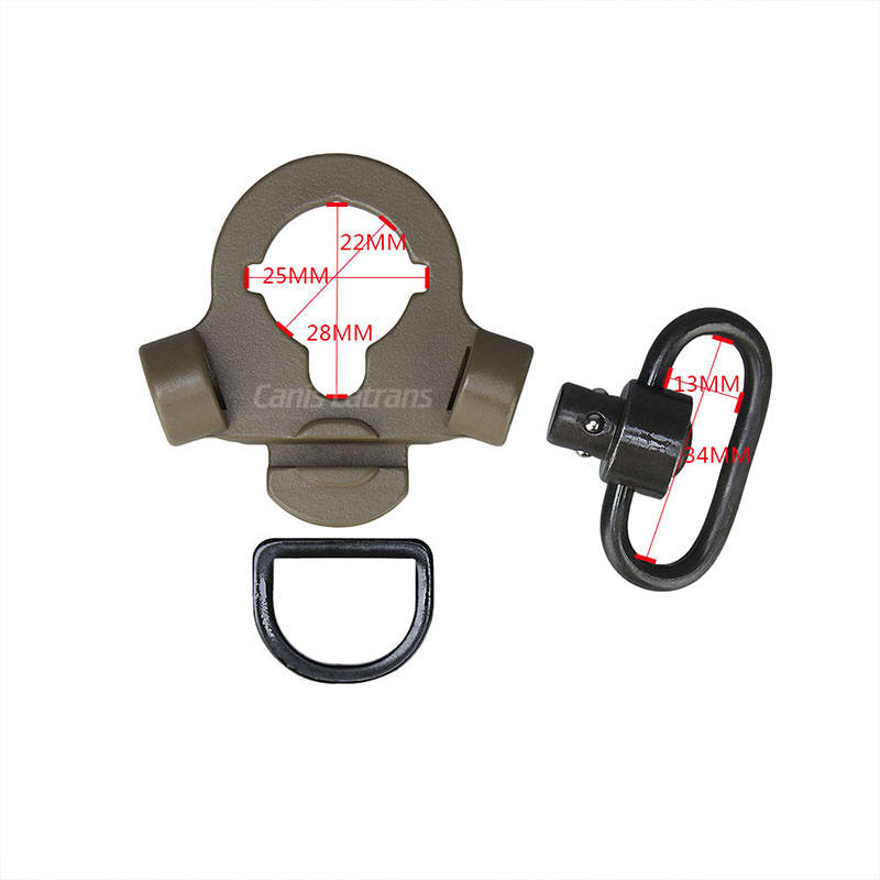 Tactical QD Rear Dual Side Sling Swivel