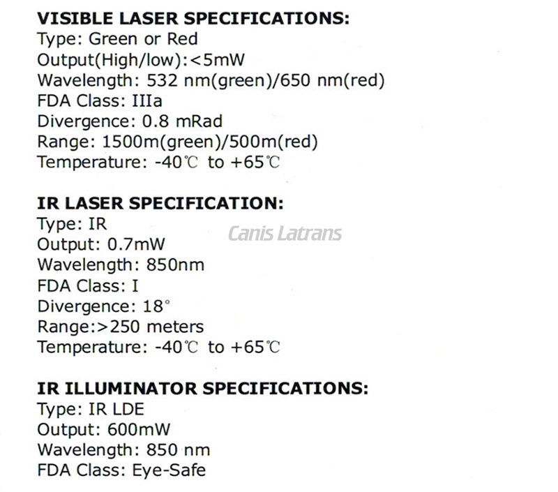 DBAL-PL Flashlight with Red Laser and IR Illuminator