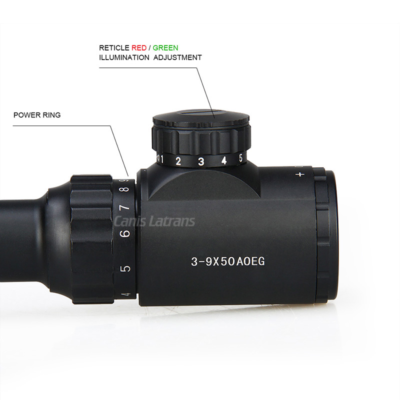 3-9X50 AOEG Rifle Scope