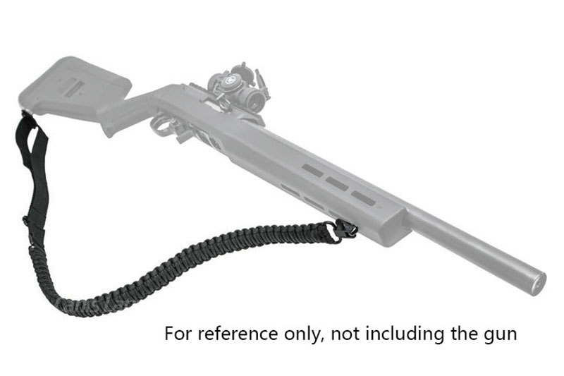 Paracord rifle sling with Nylon webbing+hook