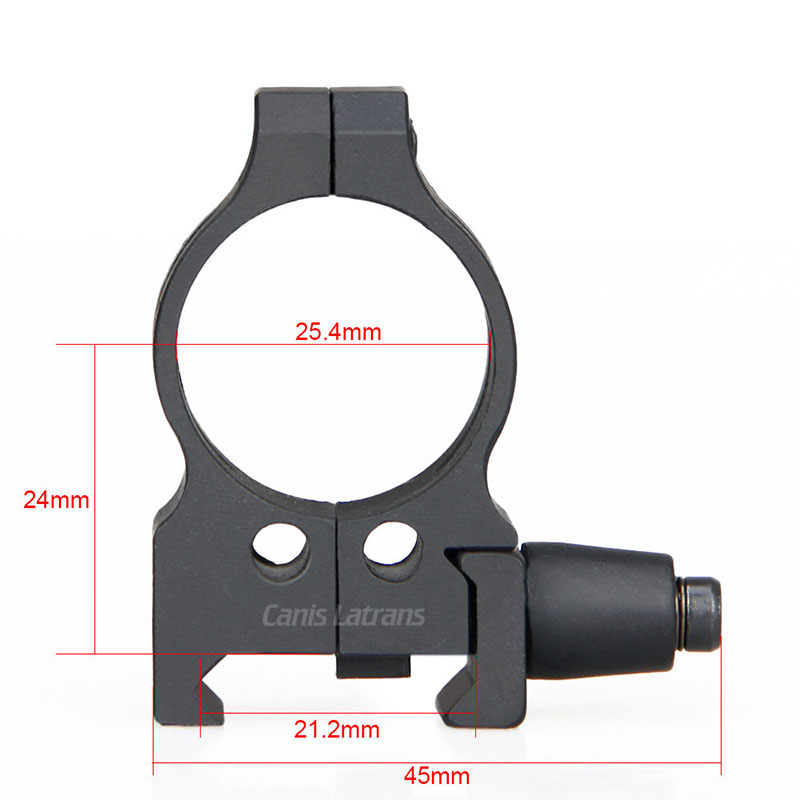 25.4mm Scope Mount ,Fit 21.2mm Rail,Center high 24mm