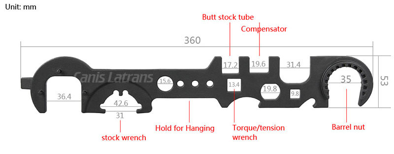 Steel Armorer's Wrench