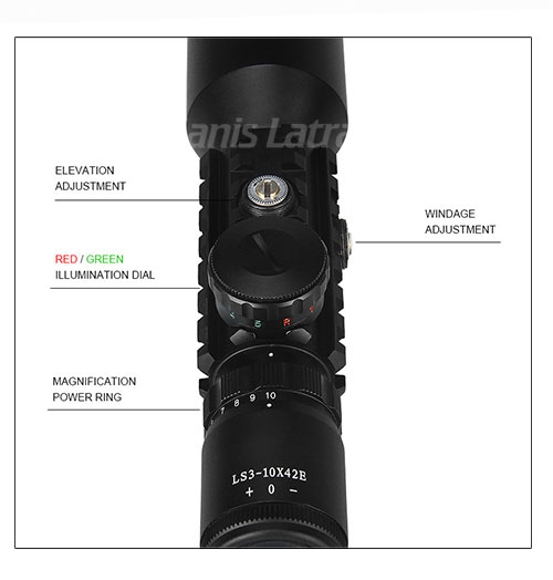 LS3-10X42E Rifle Scope