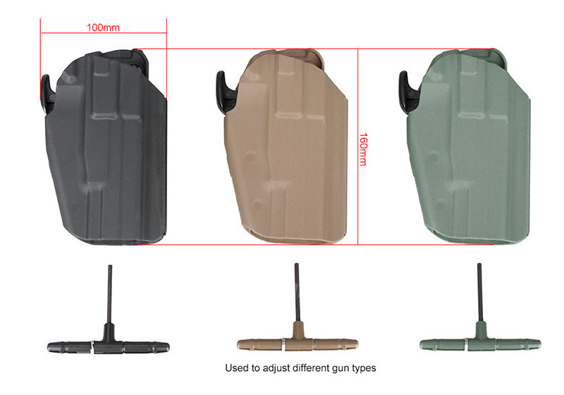 戦術銃ホルスター - モデル579ホルスター16cm（ベルトクリップ付）