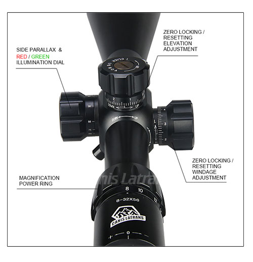 8-32X56SFIRF Rifle Scope