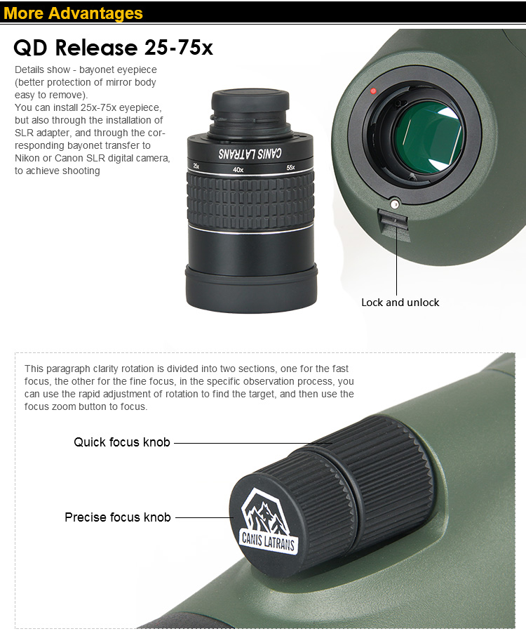 25-75X95APO Spotting scope