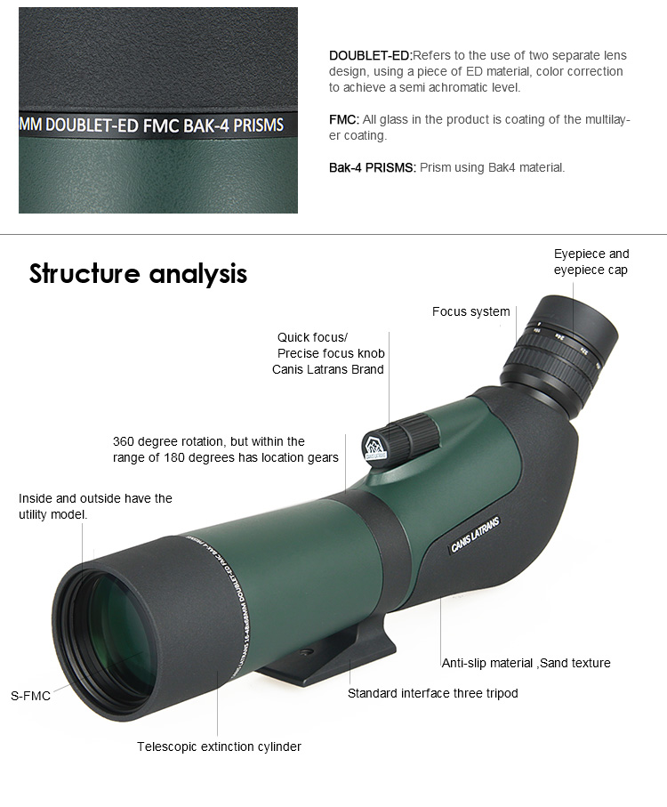 16-48X68ED Spotting scope