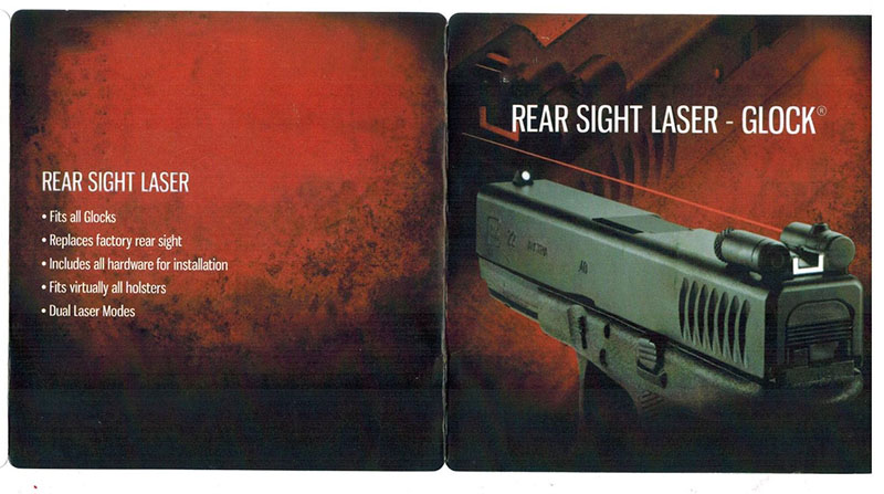 The New Rear Sight Laser for GLOCKr One Laser - All GLOCKS