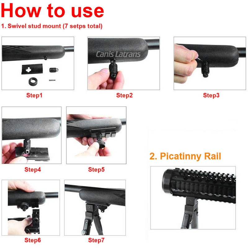 Swivel Stud Picatinny Slot Adaptor