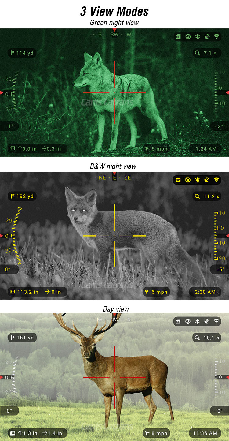 ATN X-SIGHT II HD 5-20x,DAY & NIGHT RIFLE SCOPE