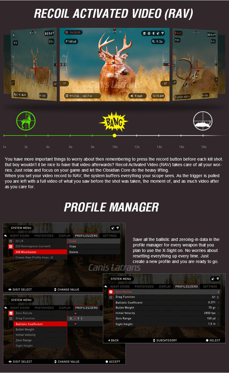 ATN X-SIGHT II HD 5-20x,DAY & NIGHT RIFLE SCOPE